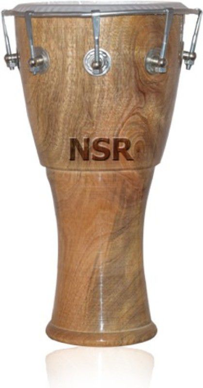 NSR Traders NSR DJEMBE 8 INCH CLEAR Nut & Bolts Dholak  (Multicolor)