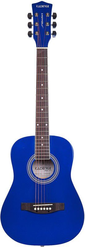 KADENCE KAD-FNTR34-BLU-SC Acoustic Guitar Linden Wood Rosewood Right Hand Orientation  (Blue)