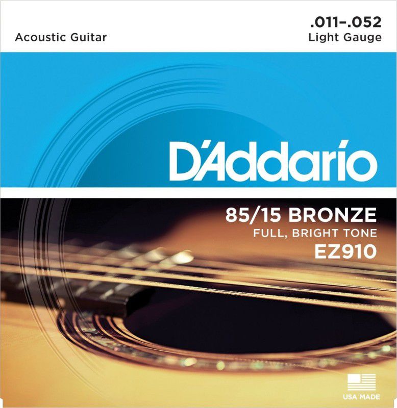 D'ADDARIO Acoustic EZ910 Guitar String  (6 Strings)