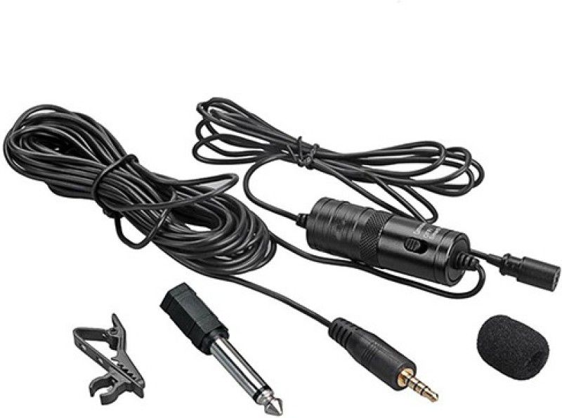 BOYA BY M1 Omni-Directional Lavalier Condenser Microphone with 20ft (6 Mtr) Audio Interface