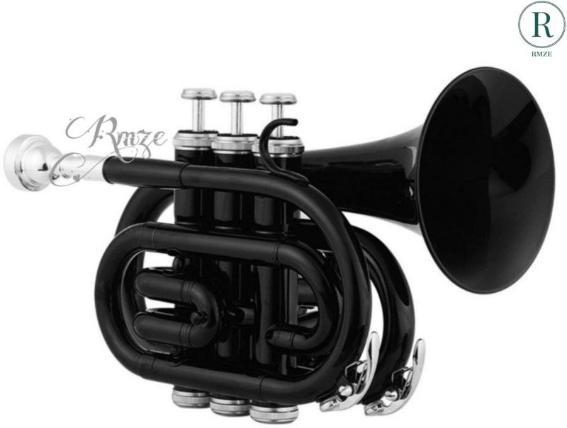 Rmze Professional Z-Black Silver Pocket Trumpet  (Lacquer)