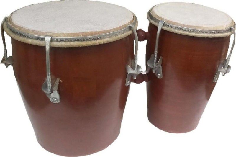 Indigo Creatives Good Quality Bongo Drum Set for Kids and Adults Wooden Bongo  (15 cm)