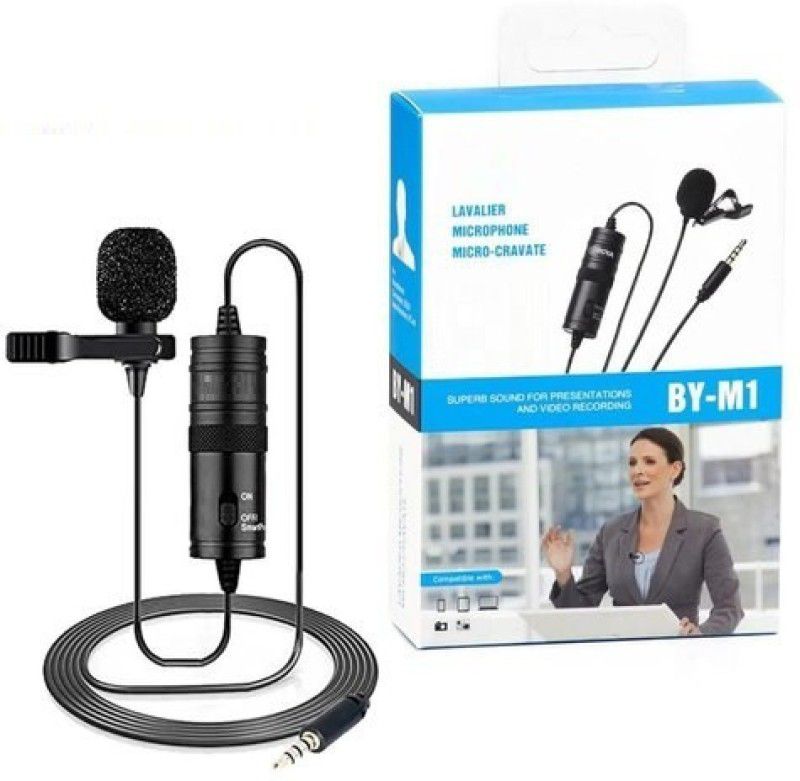 BOYA Lavaliere Collar Mic Omni-directional Lapel clip on microphone kit Audio Interface