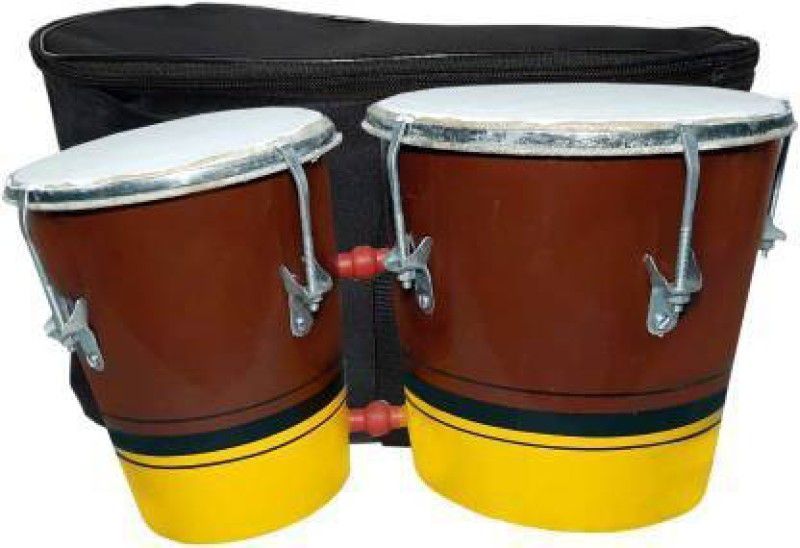 NSR professional bongo drum With Bag 03 Wooden Bongo  (17 cm, 10 cm)