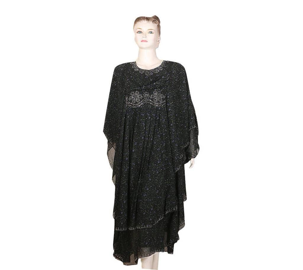 print silver stone kuchi abaya