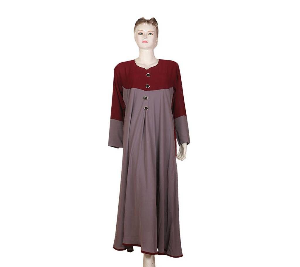 Diamond Georgette Contrast Colour Borka