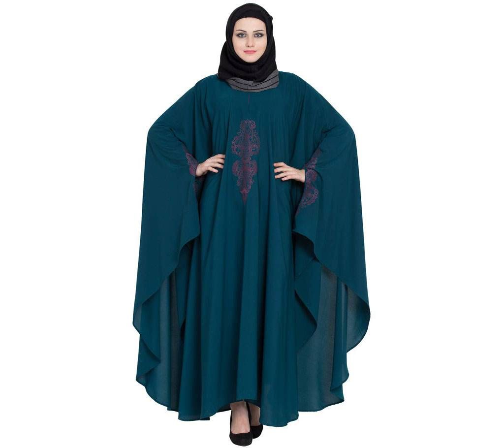 Olive  Georgette Borka For Women