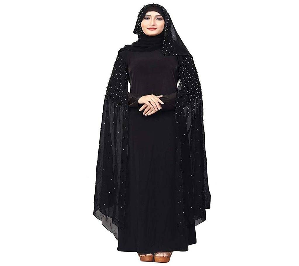 Black Georgette & BMW Borka For Women