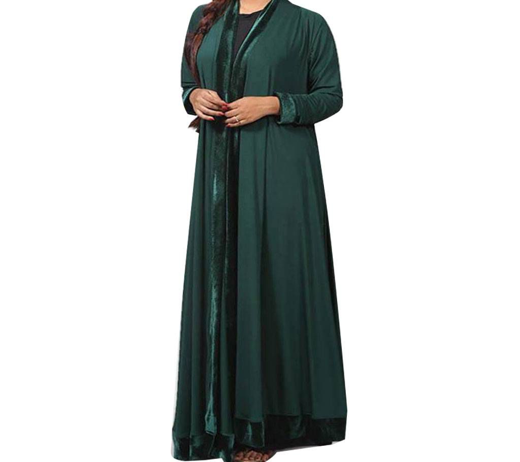 Ladies Stretch Velvet Abaya 