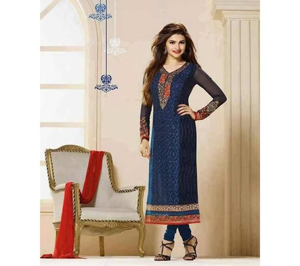 Unstitched Replica Block Printed Cotton Three-Piece (Copy)