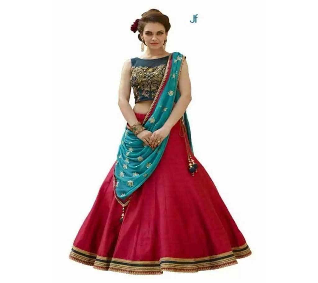 Indian Unstitched Georgette Lehenga - Replica