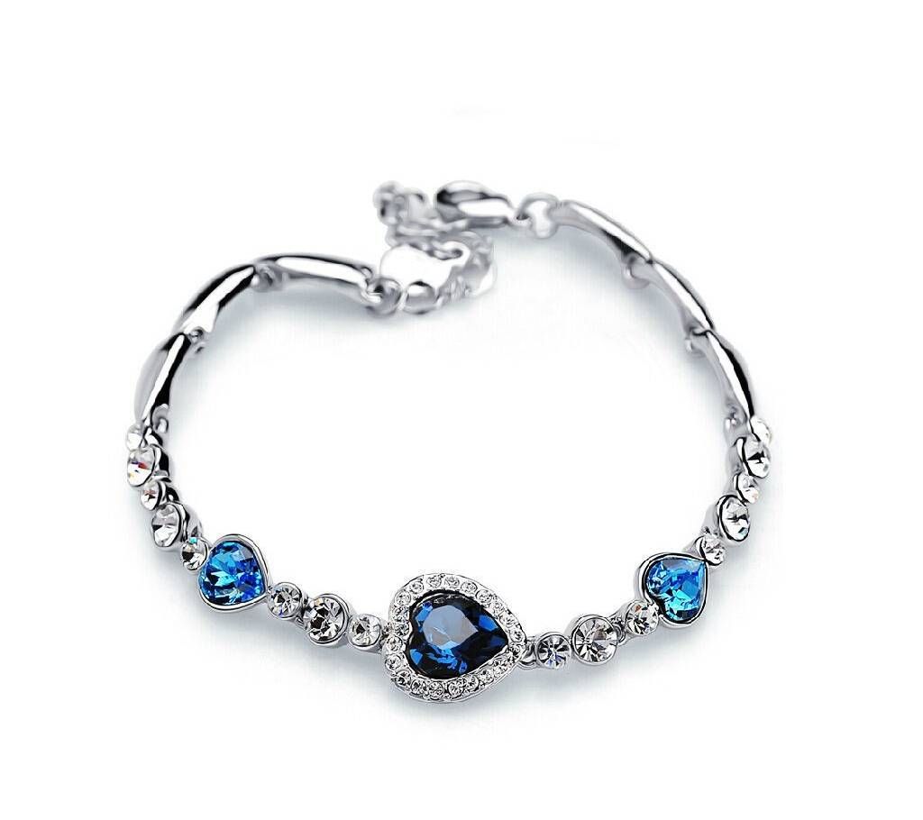 Ocean Blue Crystal Bracelet For Ladies