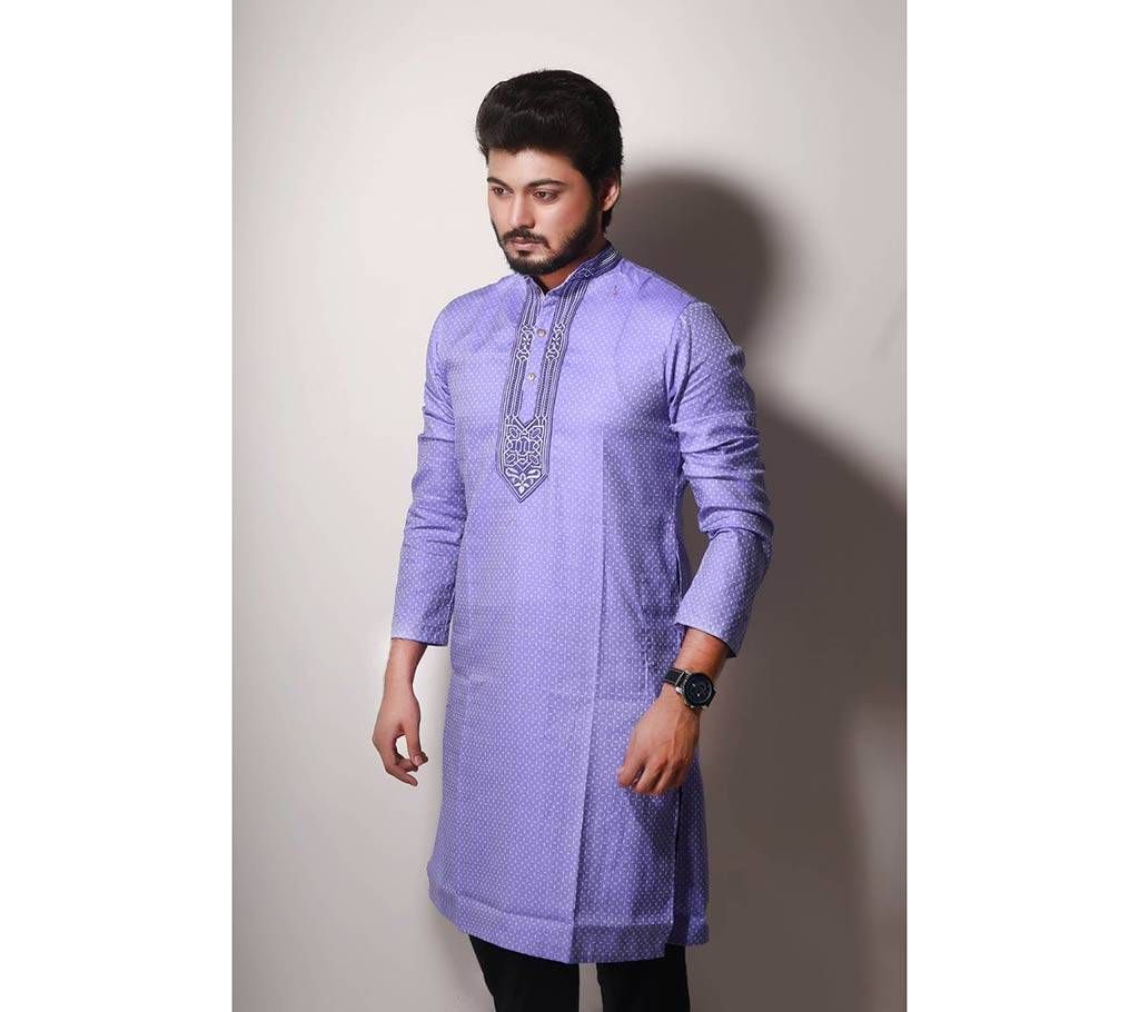 Semi-long Gents Cotton Panjabi 892