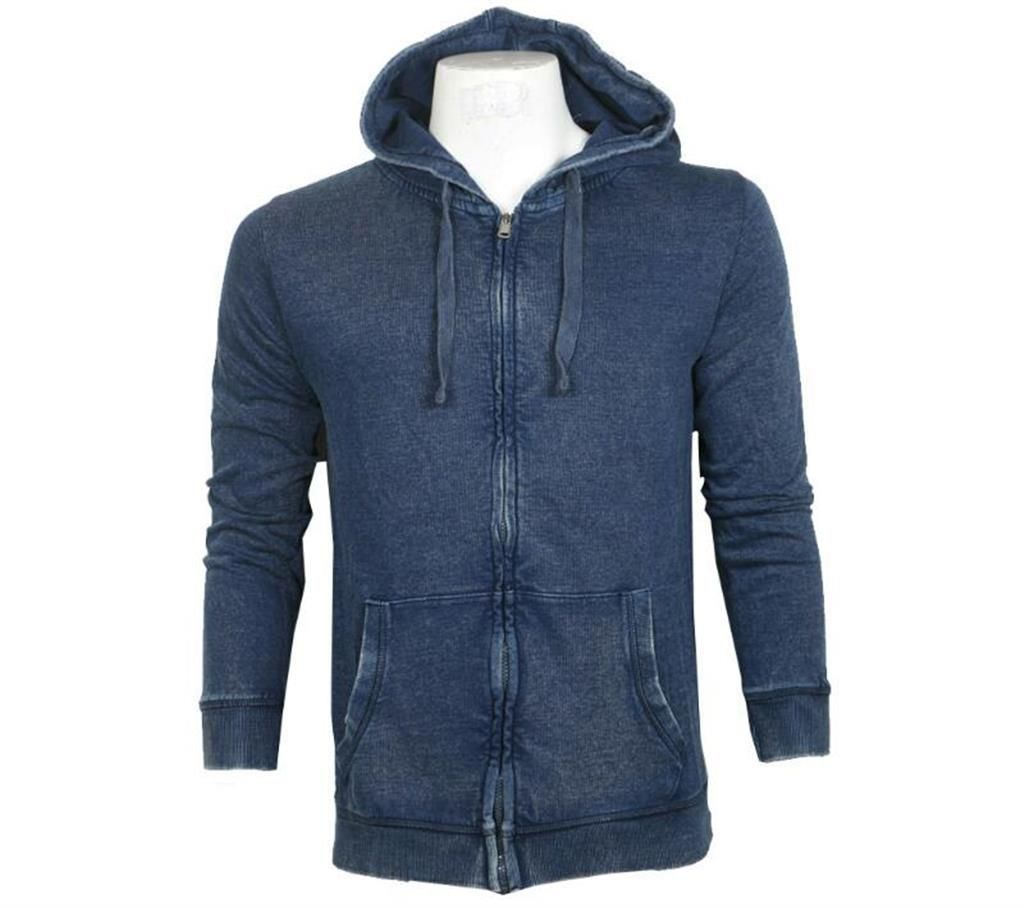 Mens stretched cotton hoodie