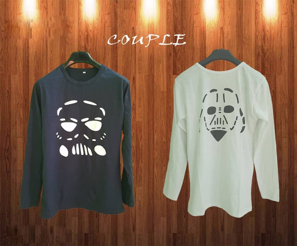 Full sleeve couple t-shirt 
