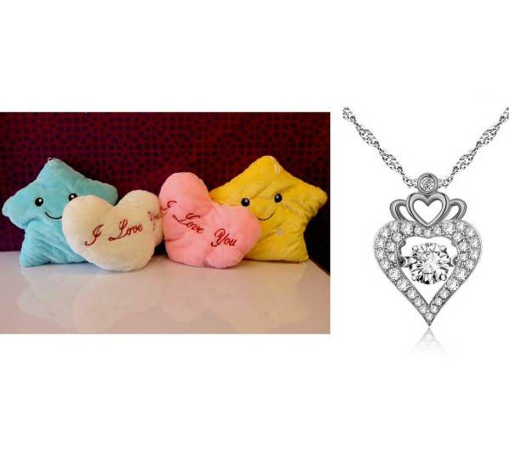Color Changing Lightning Pillow + CROWN ZIRCON PENDANT