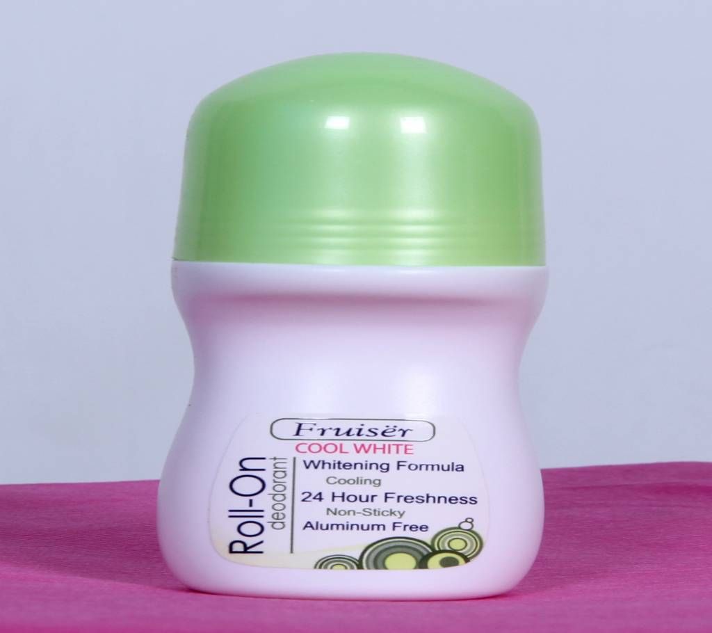 Fruiser Deodorant Roll-On (Cool White)-50ml