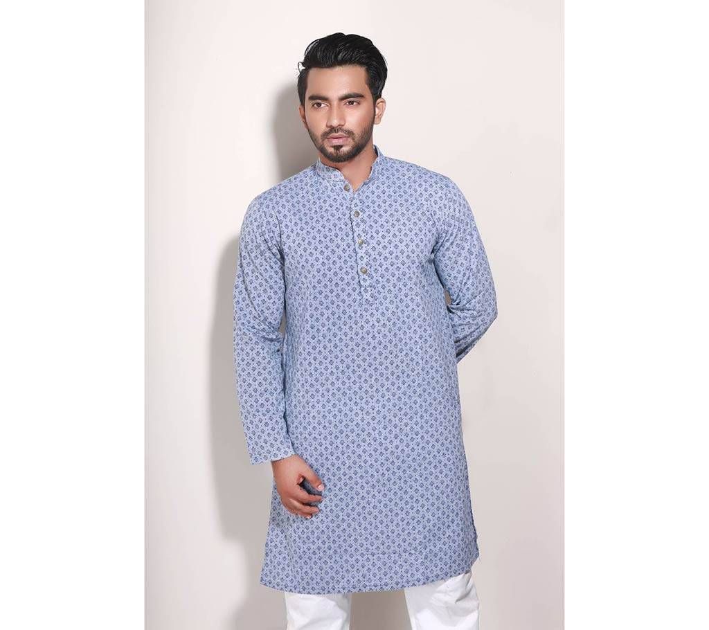 Semi-long Gents Cotton Panjabi 879