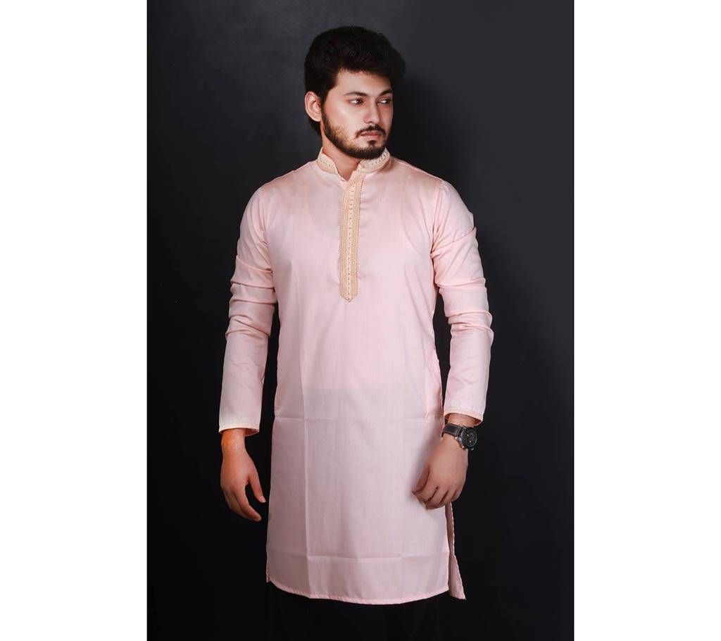 Semi-long Gents Cotton Panjabi 902