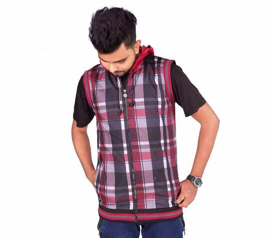 Men's Cotton Half Sleeve Hoodie