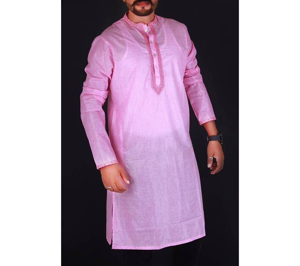Semi-long Gents Cotton Panjabi 901