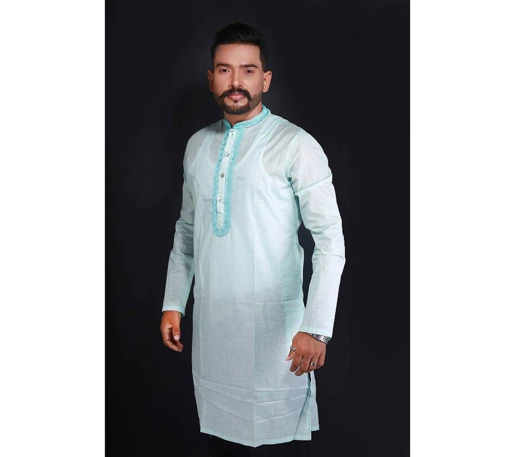 Semi-long Gents Cotton panjabi 899