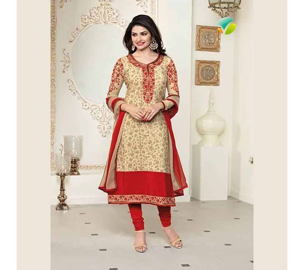 semi-stitched Cotton Three Pcs