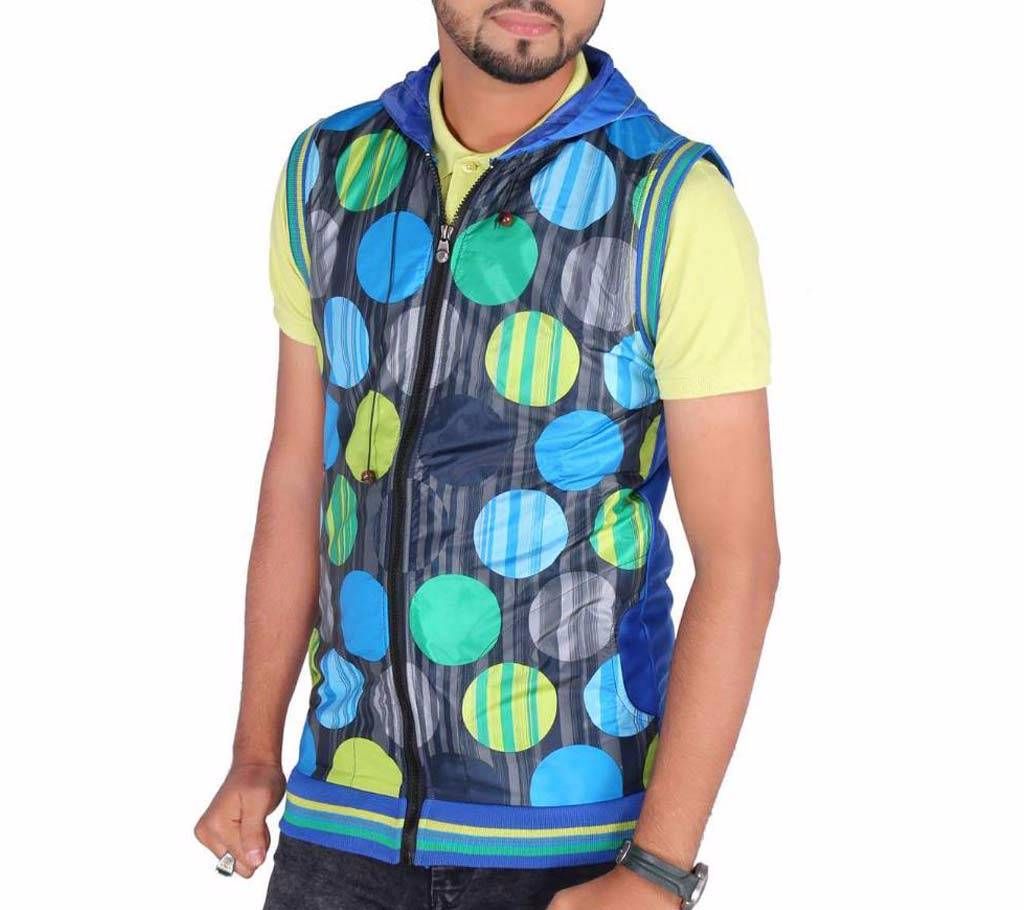 Mens Cotton Sleeveless Hoodie