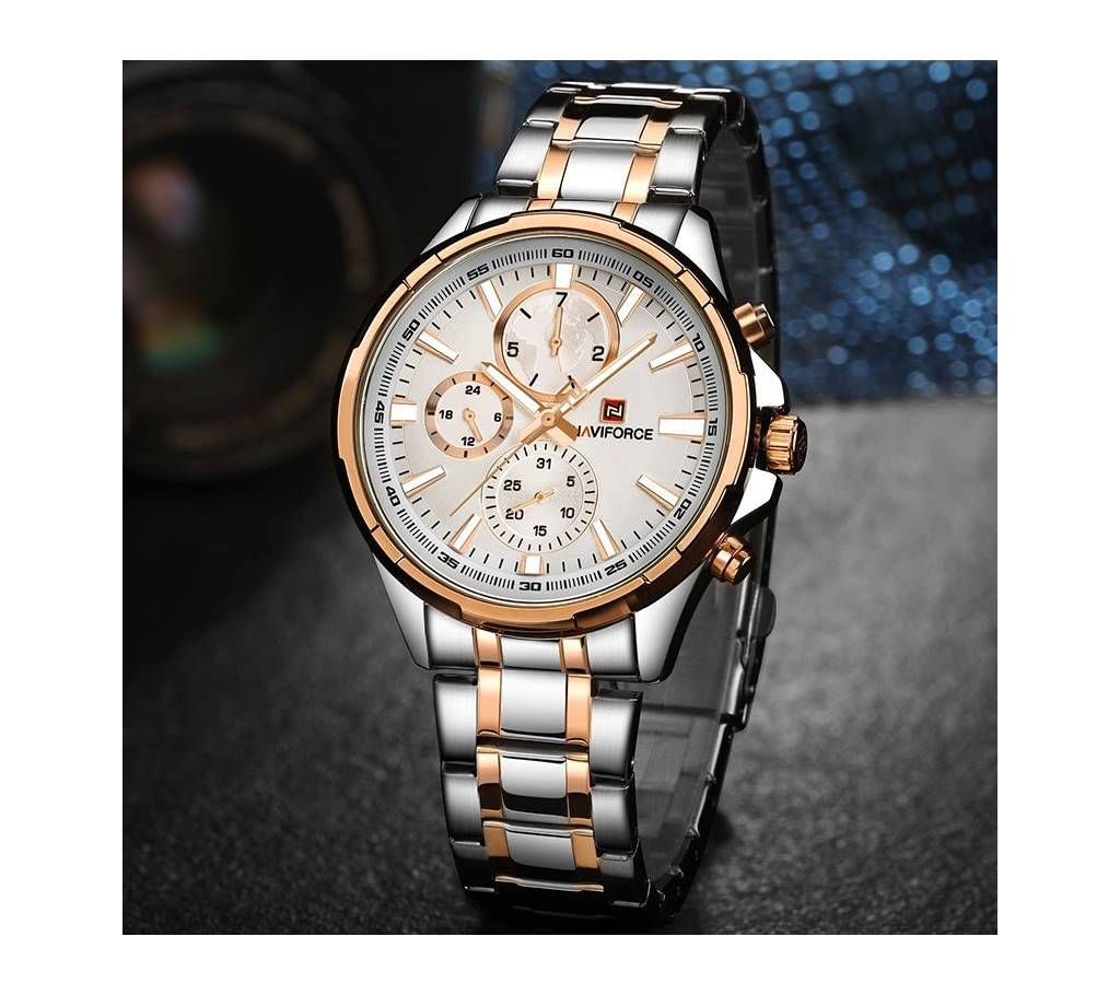Naviforce Silver Stainless Steel Wrist