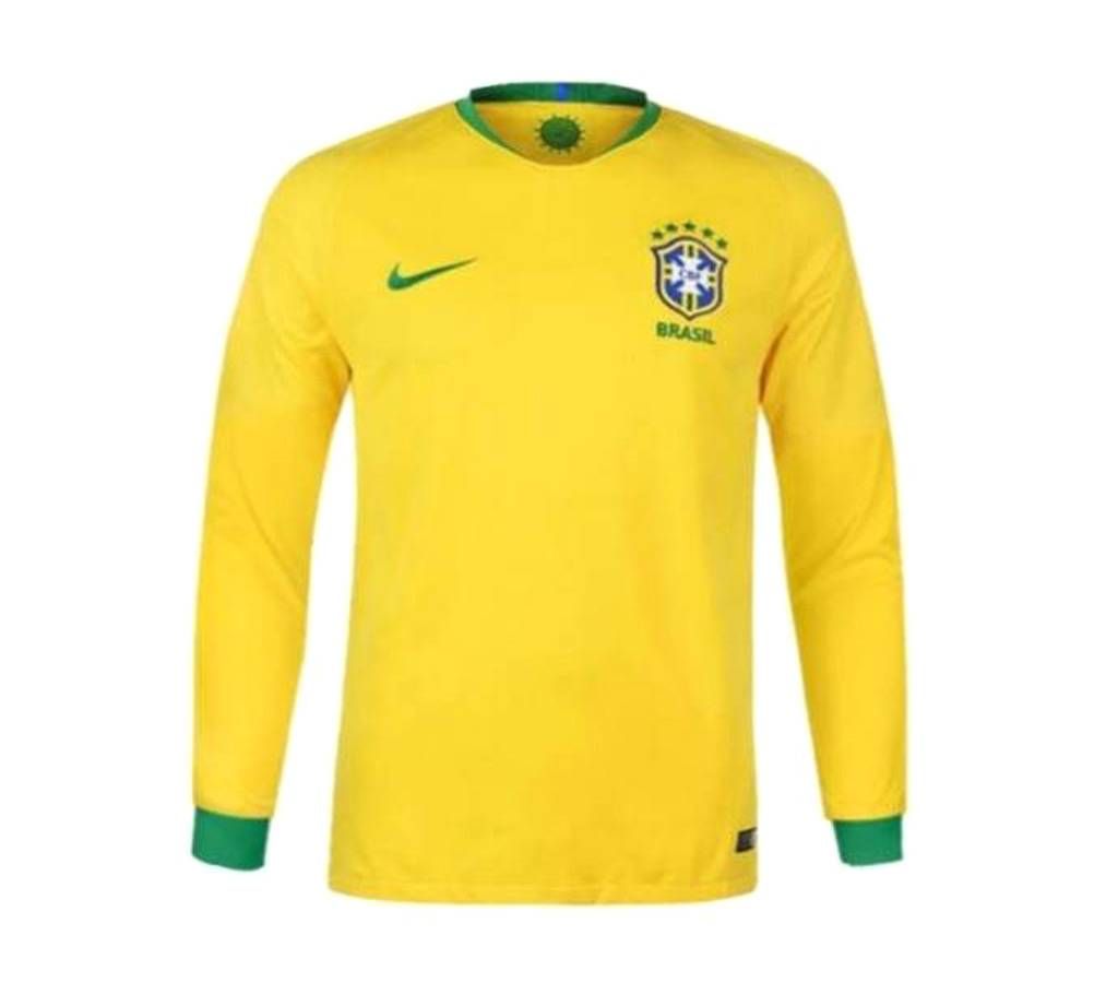 2018 World Cup Brazil Long Sleeve Home Jersey (Copy)