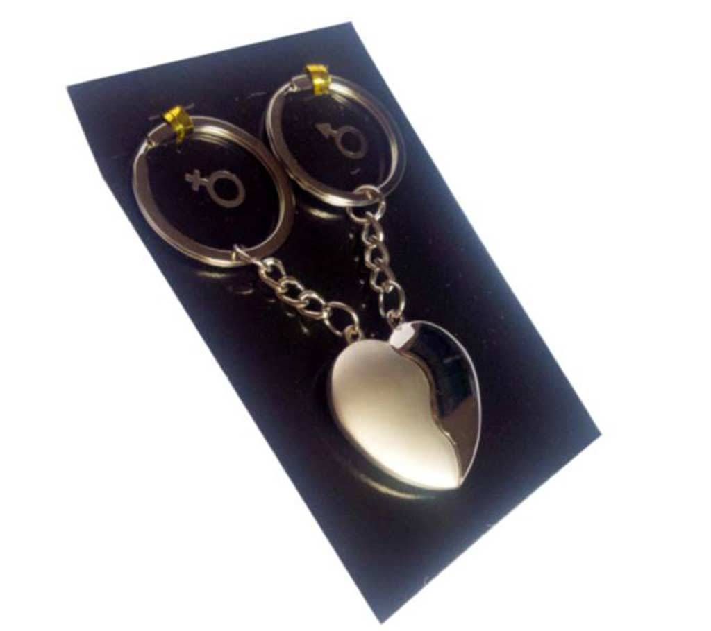 Metal Heart Shaped Key Rings