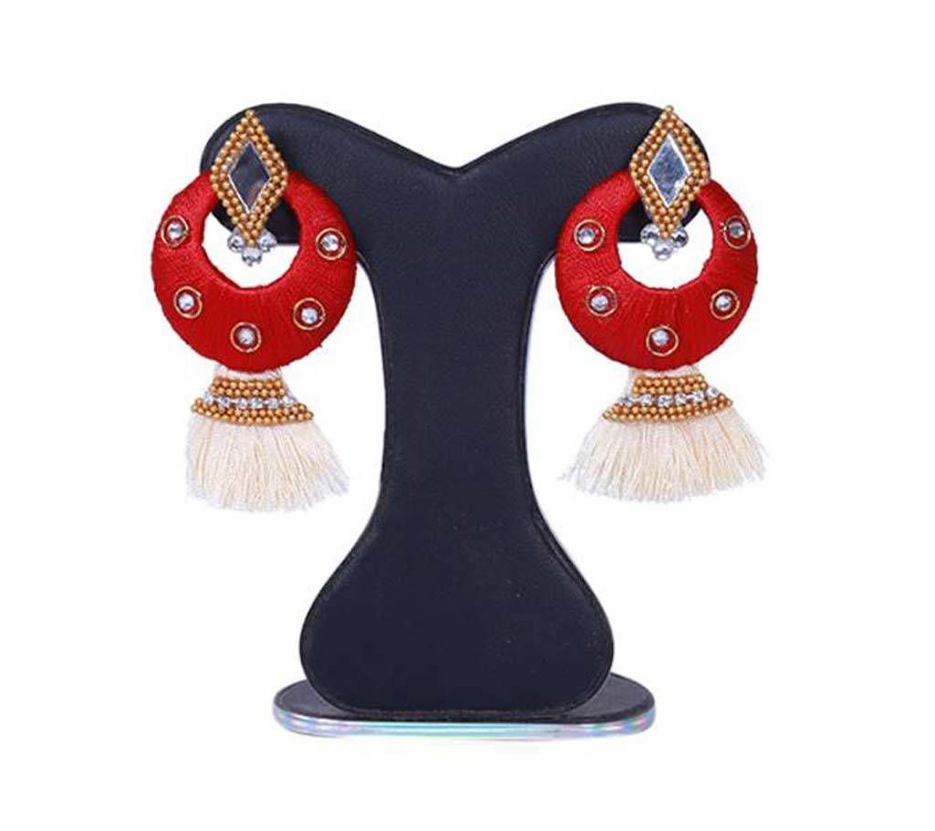 Chandbali tessel earring