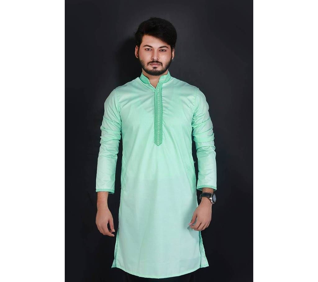Semi-long Gents Cotton Panjabi 894