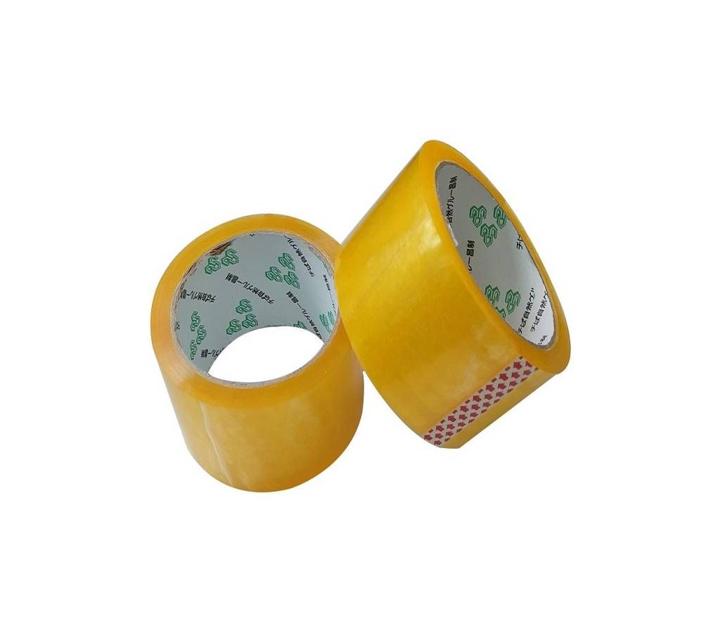 2PCS Width Clear Transparent Tape Sealing Sticky Tape Rolls Home Office Packing Supplies School Stationery