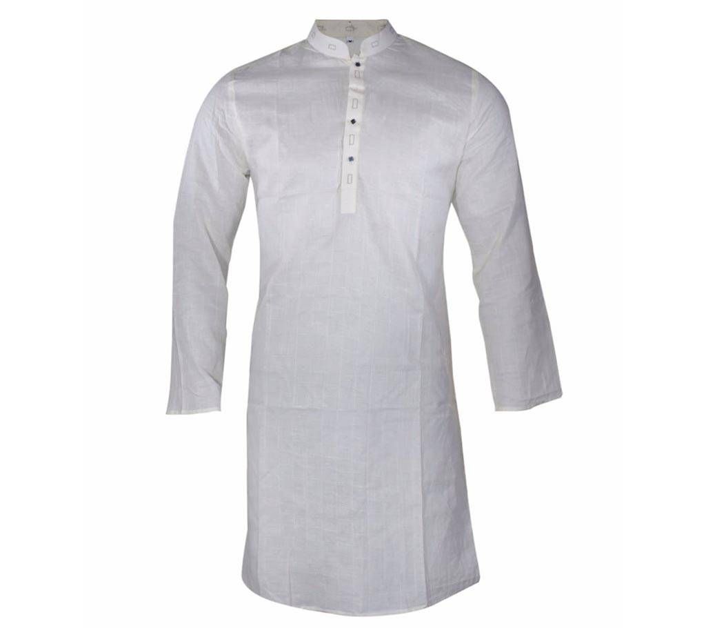 Indian cotton semi long gents punjabi 