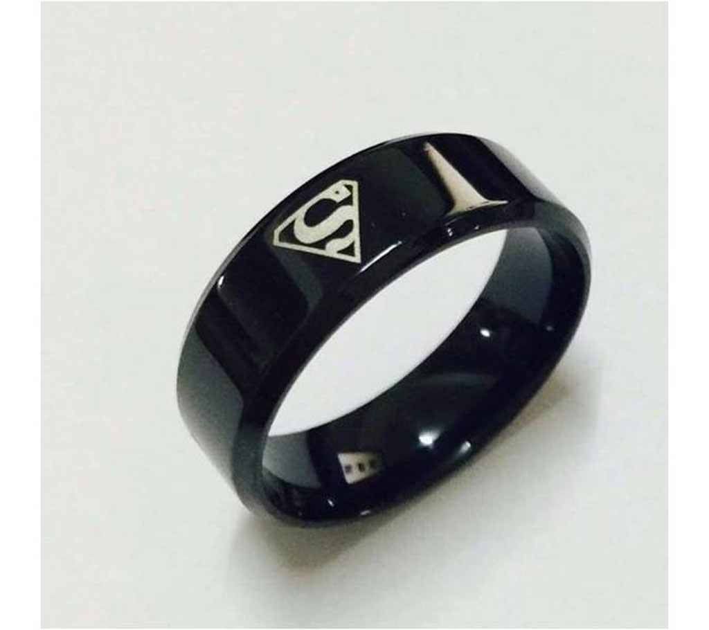 Black Plated Men's Finger Ring