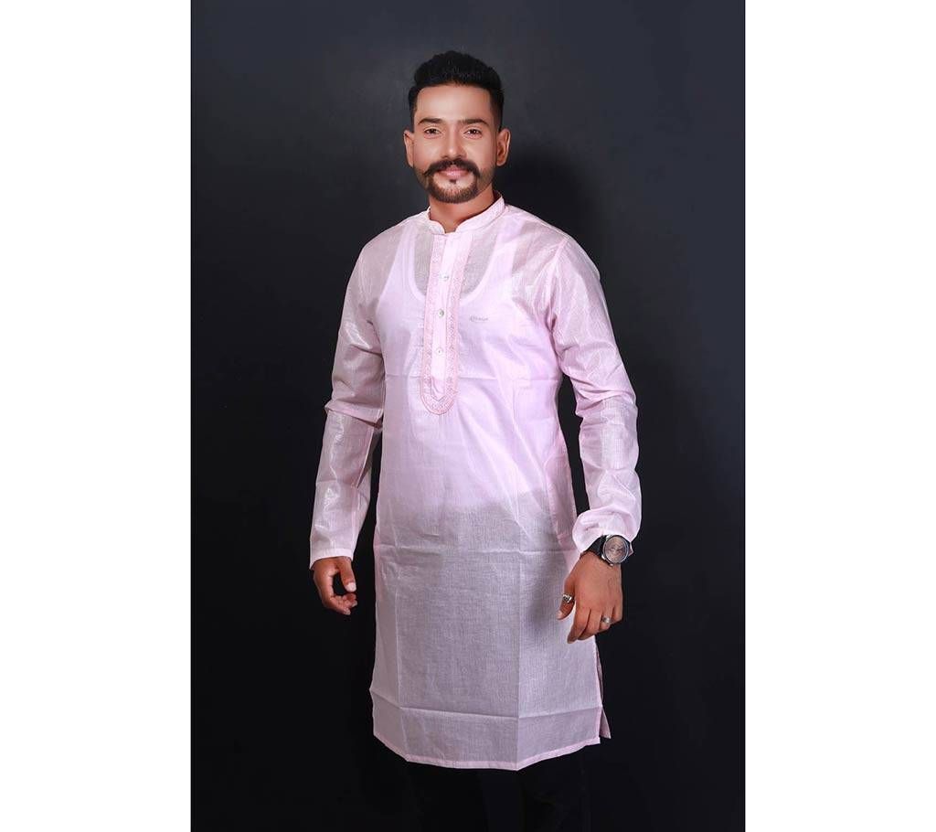Semi-long Gents Cotton Panjabi 905