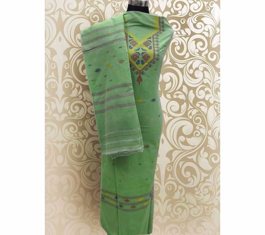 Unstitched Jamdani Cotton Three pcs