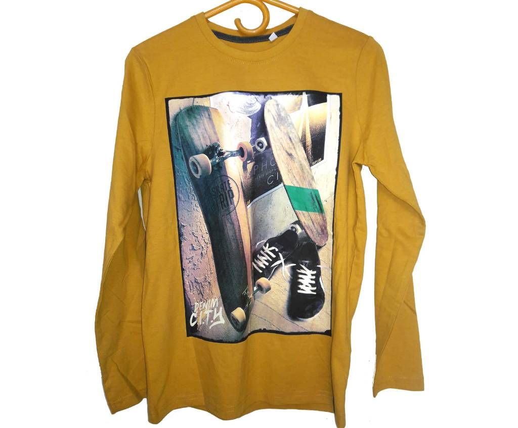 Boys Long Sleeve Round Neck T-Shirt