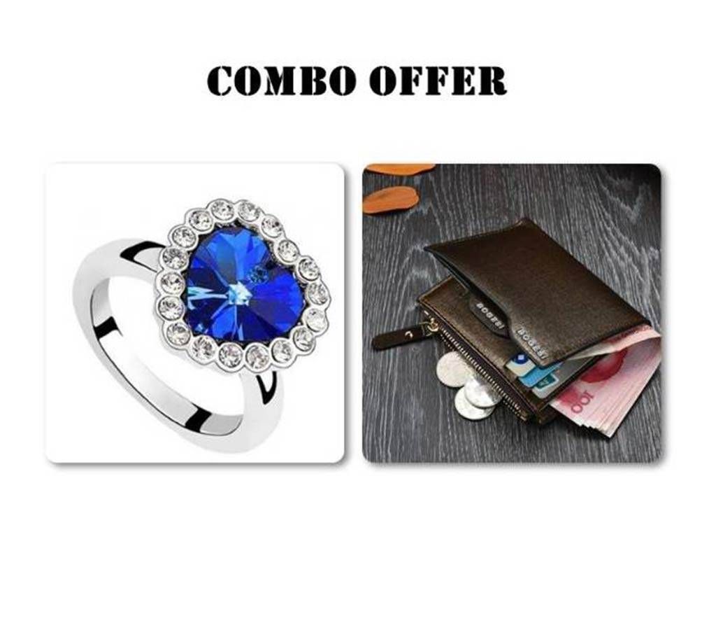 Combo Titanic Finger Ring & Bogesi wallet