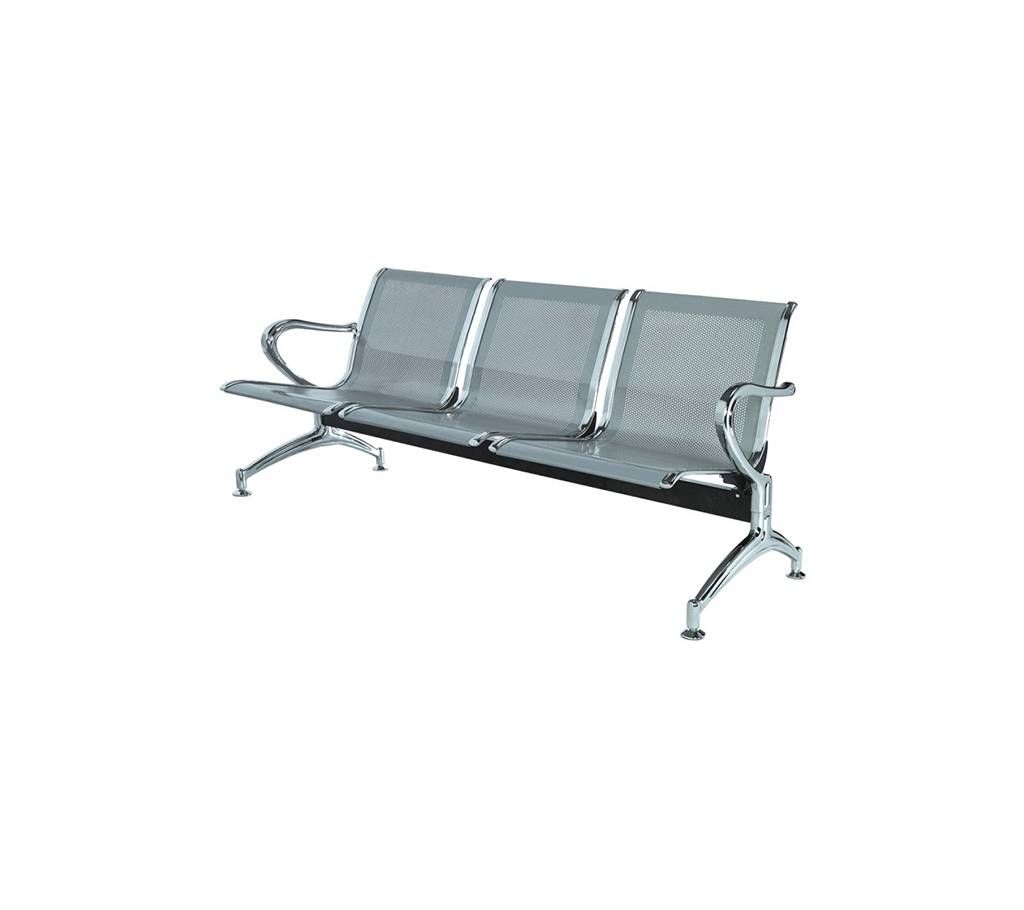Waiting Sofa- Silver (3 Seater)