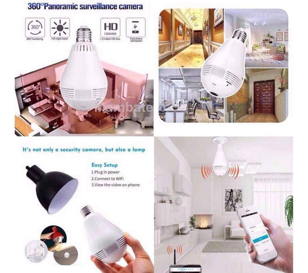 360 Degree Panoramic 960P WiFi Camera