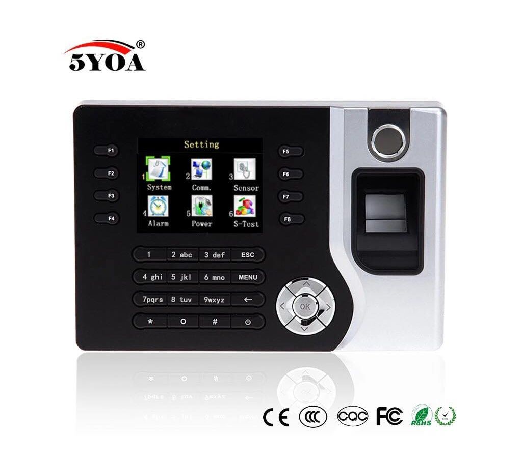 A-C071 TCP/IP Biometric Fingerprint Time Clock Recorder Attendance Employee Electronic Punch Reader Machine Realand