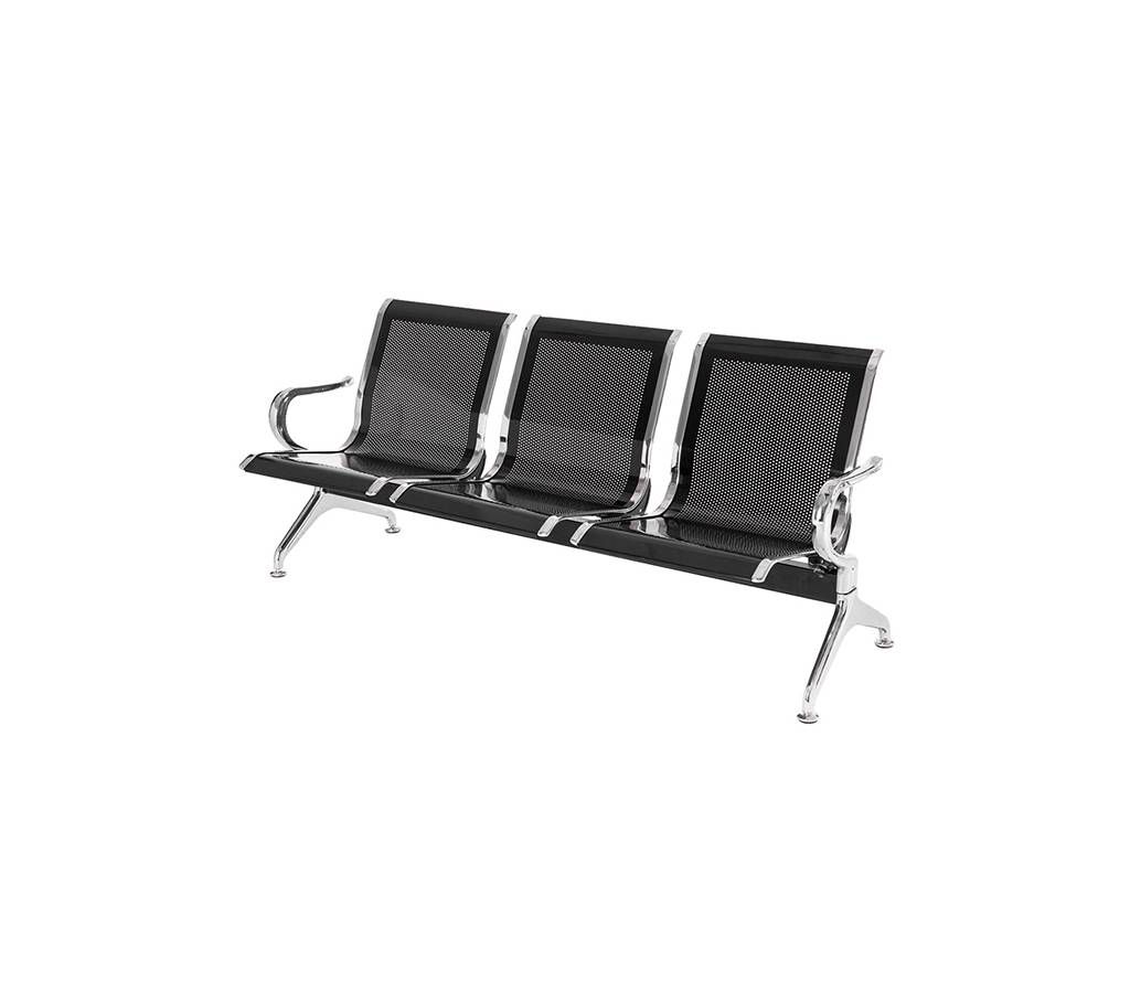Waiting Sofa- Black (3 Seater)