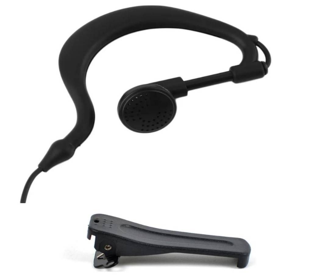 Walkie Talkie Clip & Earphone combo pack