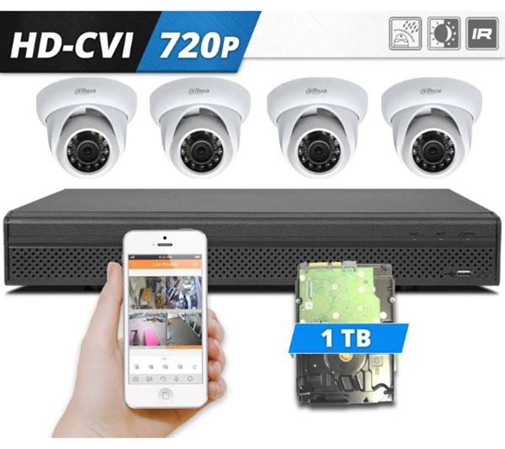 Dahua DVR System With 4 Camera