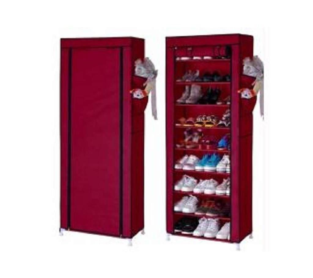 Stackable Shoe Cabinet 10 Tier 9 Column Shoe Rack