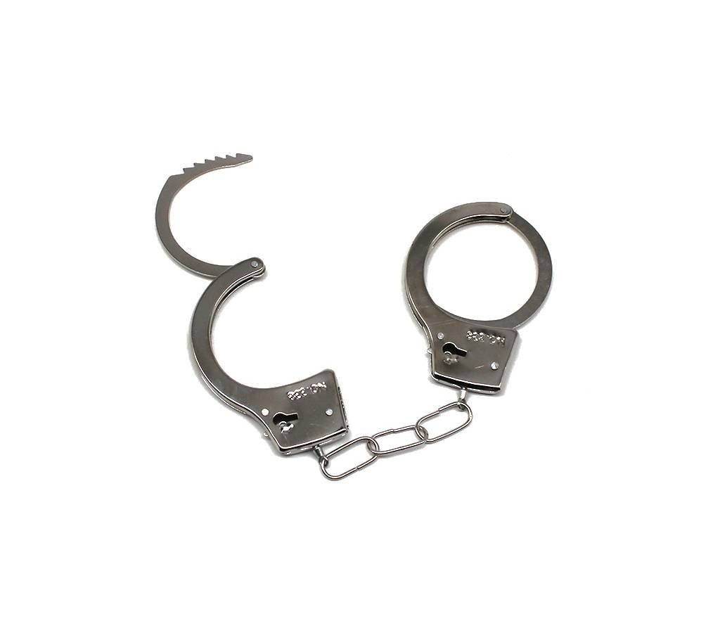 1 pair Creative Handcuffs Steel Heavy Duty Double Lock Keys