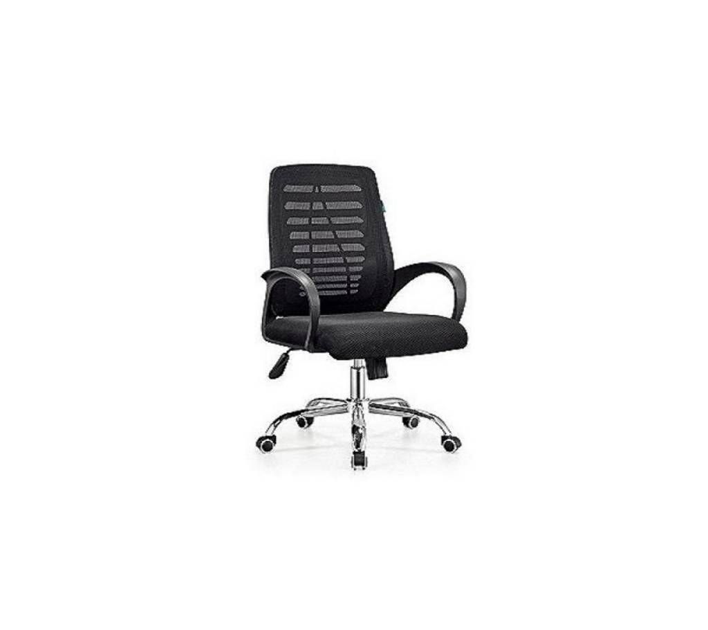 SF-71-A Black SS Swivel Chair
