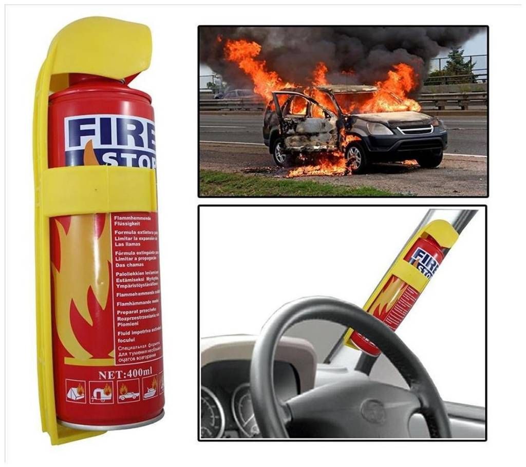 Auto Shop Fire Extinguisher Fire Stop Spray For Car / Bike / Home / Office